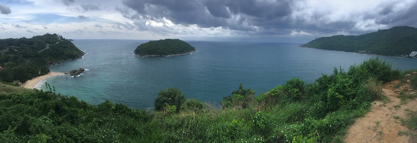 Panorama from Windmill Viewpoint, southern Phuket